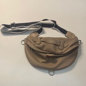 Tan Leather Crossbody Bag